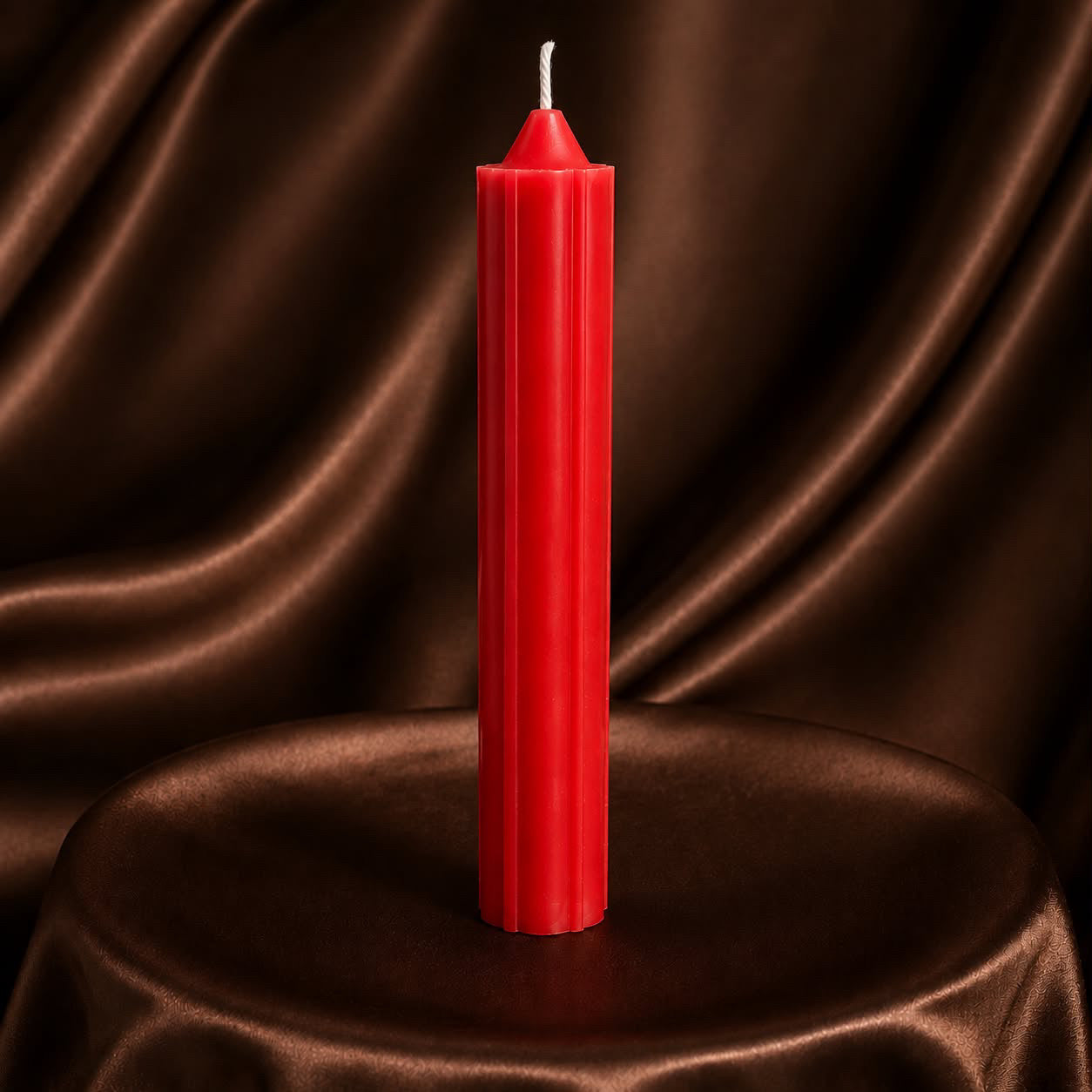 Red Household Candle