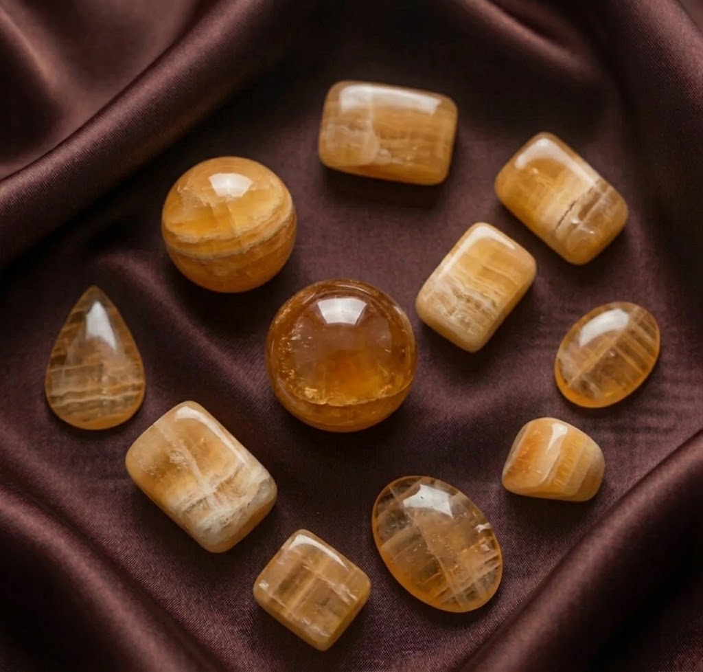 Honey Calcite Tumbled Crystals