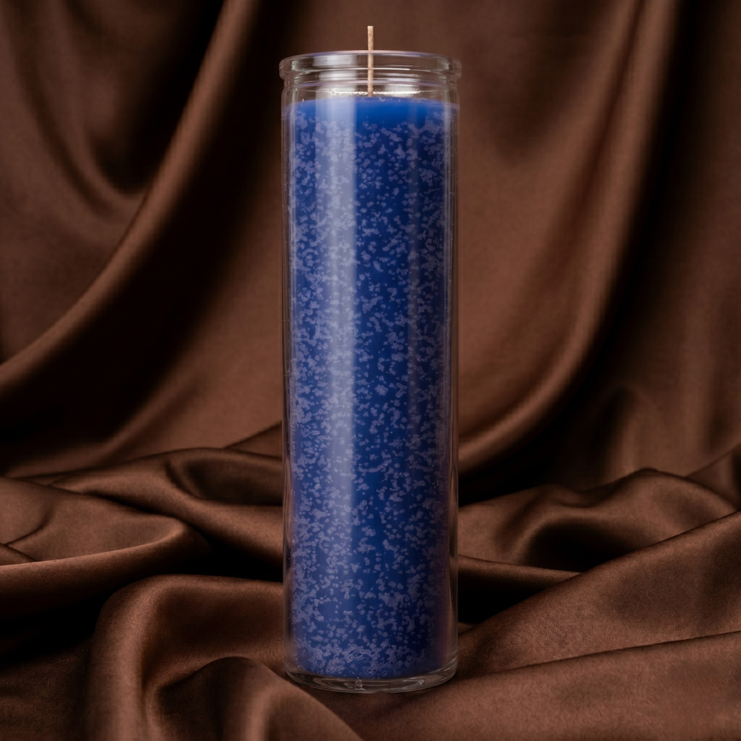 Blue 7-Day Candle