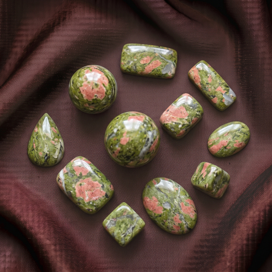 Unakite Jasper Tumbled Crystals