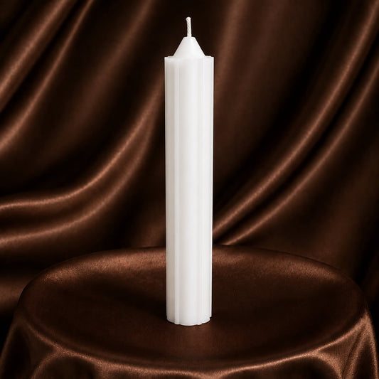 White Household Candle