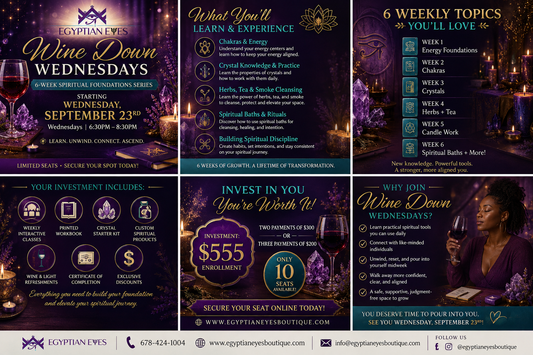 Wine Down Wednesday: 6-Week Spiritual Foundations Experience (In-Person)