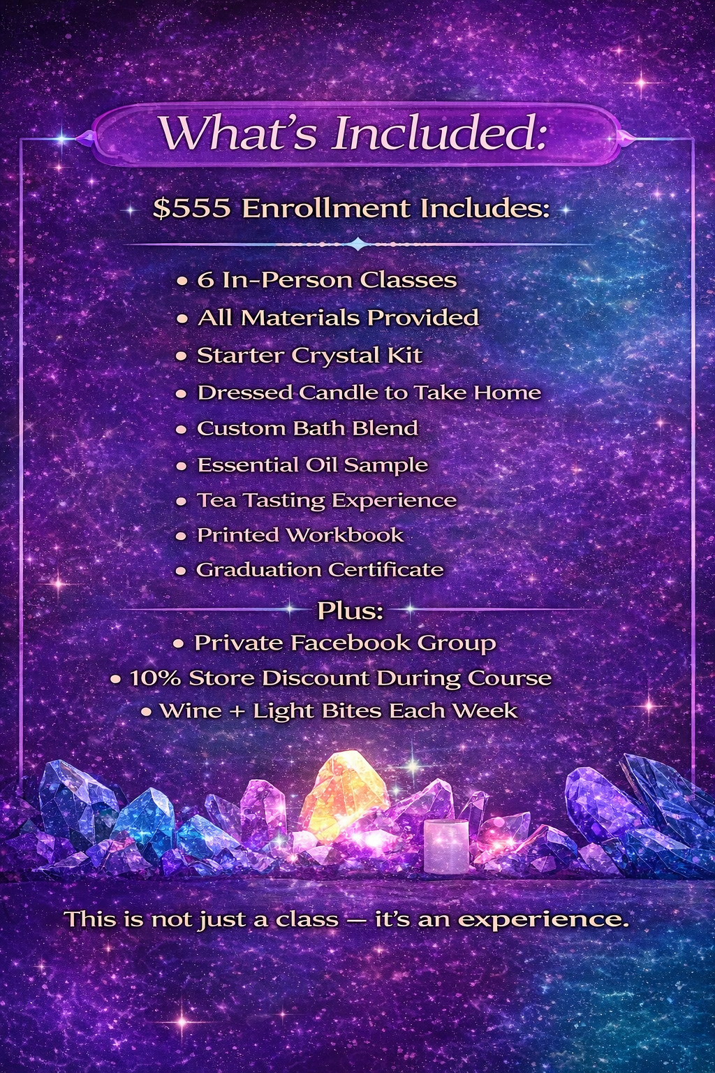 Wine Down Wednesday: 6-Week Spiritual Foundations Experience (In-Person)