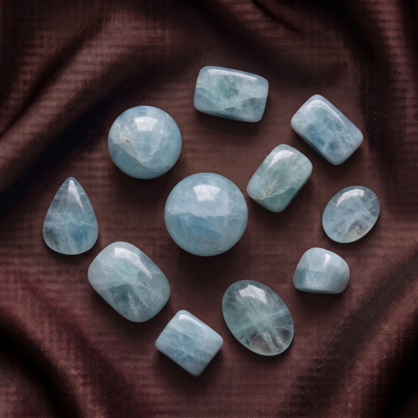 Aquamarine Tumbled Crystals