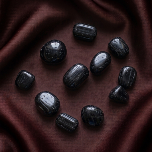 Black Tourmaline Tumbled Crystals