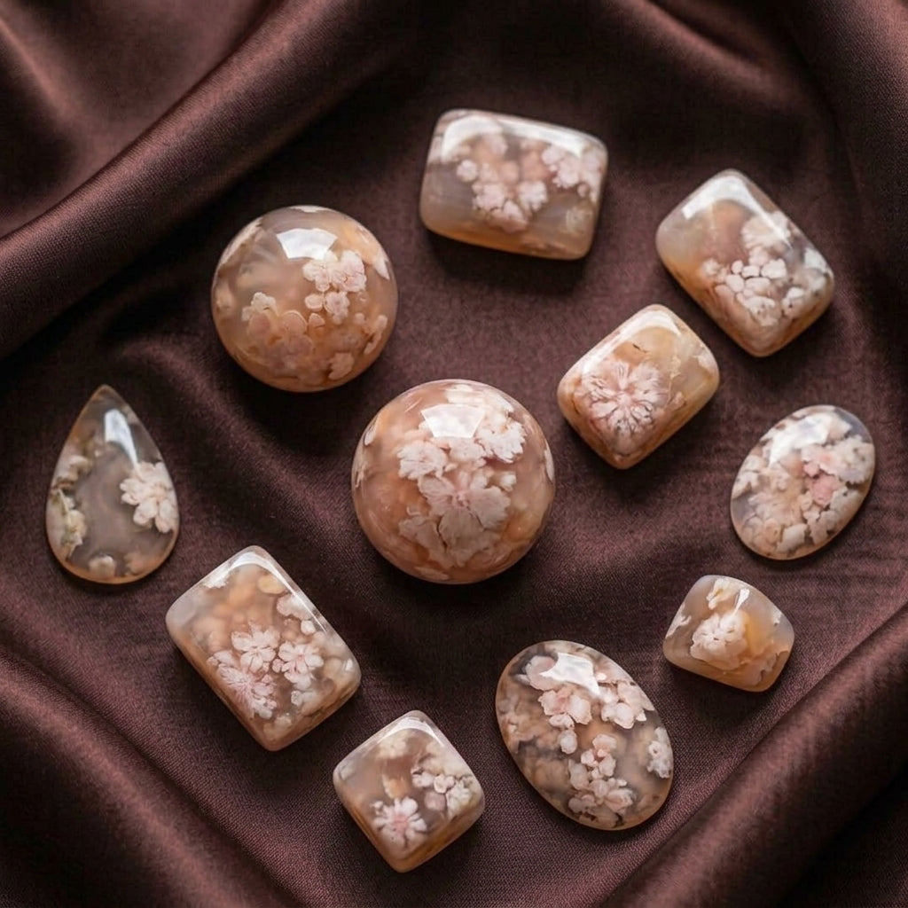 Flower Agate Tumbled Crystals