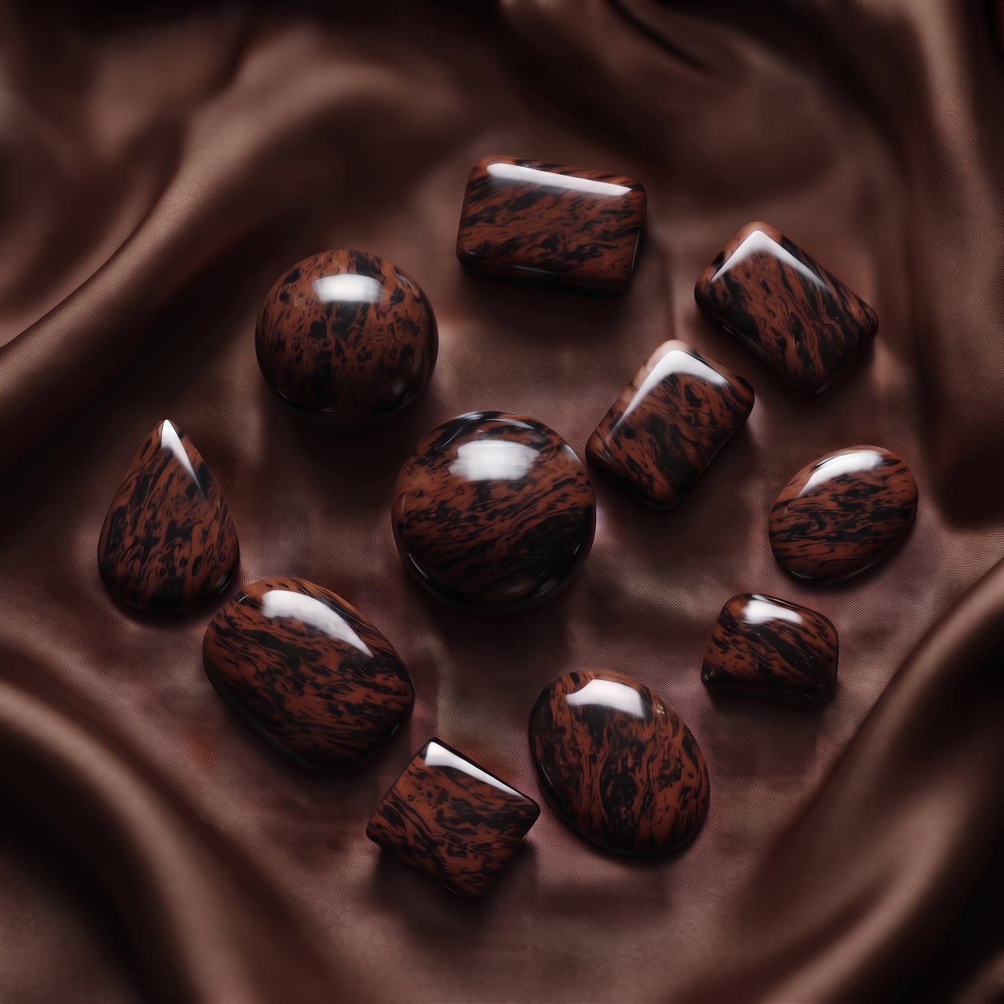 Mahogany Obsidian Tumbled Crystals