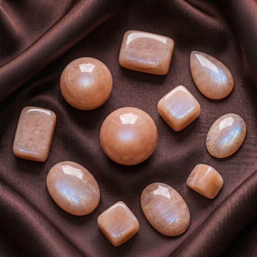 Peach Moonstone Tumbled Crystals