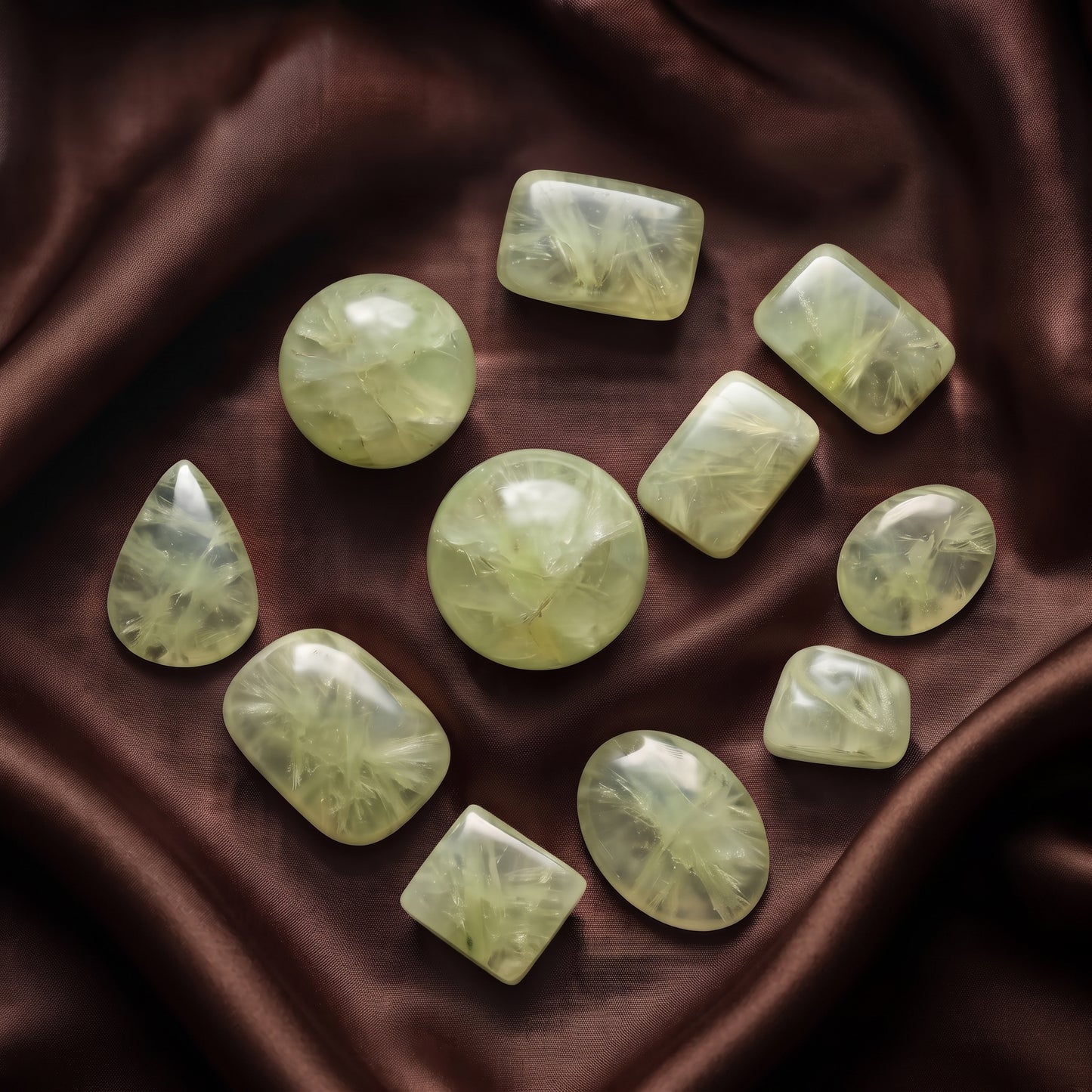 Prehnite Tumbled Crystals