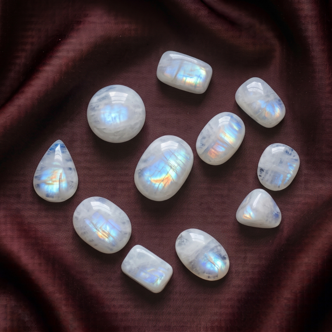 Rainbow Moonstone Tumbled Crystals