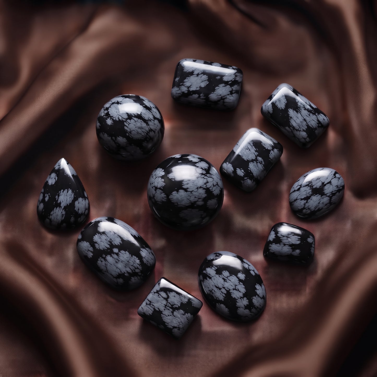 Snowflake Obsidian Tumbled Crystals