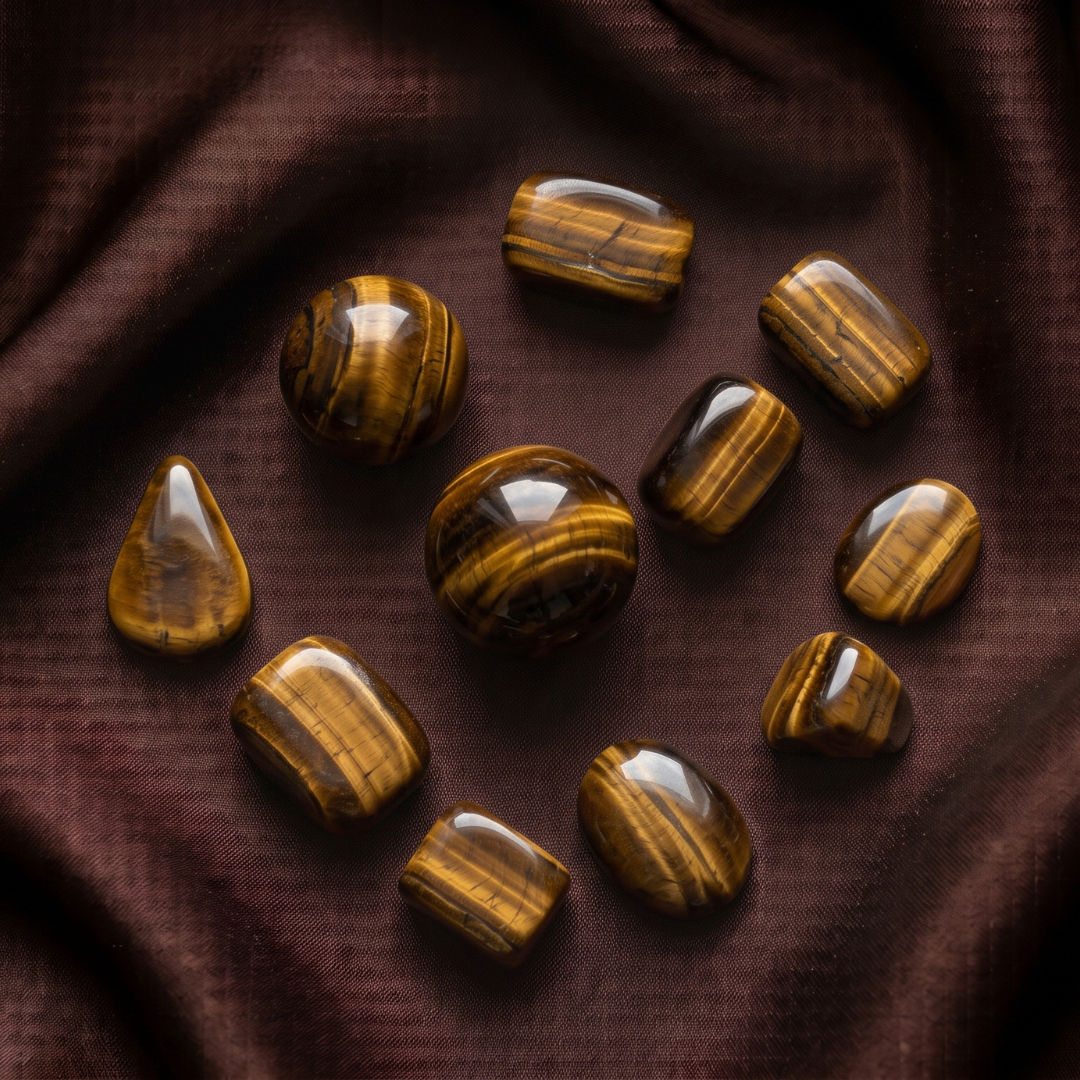 Tiger's Eye Tumbled Crystals
