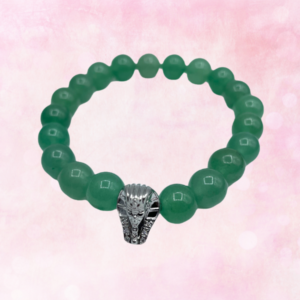 Discover harmony with the Green Aventurine & Sphinx Charm Bracelet, an enchanting piece that empowers and protects, elevating your style.