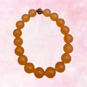 Embrace the vibrant energy of Orange Jade Bracelet for positivity, stress relief, and creative inspiration. Radiate with joy and self-discovery.