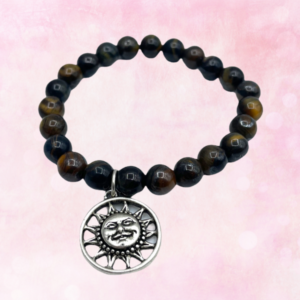 Discover empowerment and positivity with the Tiger's Eye and Sun Charm Bracelet. Unite strength and optimism for radiant living.