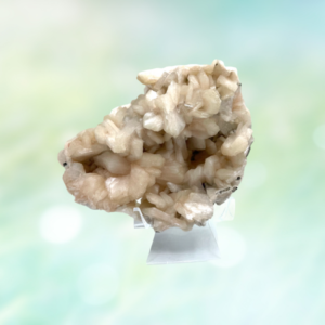 Discover Zeolite Stilbite Cluster: Nature's tranquil gem with soothing energy, heart-centered properties, and aesthetic allure.