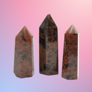 Discover Mahogany Obsidian Points: unique volcanic gemstone for healing & grounding. Jewelry, meditation, and decor uses.