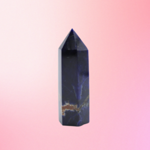 Sodalite points: Beautiful, metaphysical gems. Enhance communication, balance emotions, and promote intuition.