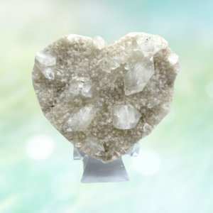 Introducing the Heart Herkimer Diamond: Symbol of Love and Clarity It can amplify insight, heal, and transform. Embrace its power!
