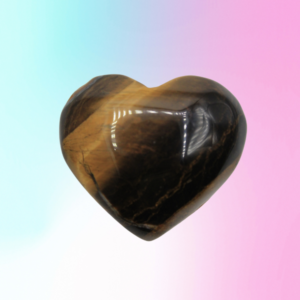 Discover the power of a Tiger's Eye Heart. It's a symbol of courage, protection, and inner strength in the realm of crystals.