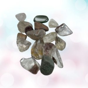 Garden Quartz Tumbles: Miniature natural landscapes, powerful energies for spiritual growth and balance. Nature's art in stone.