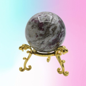 Discover the radiant beauty and heart-centered energies of the Pink Tourmaline Sphere. Embrace unconditional love and emotional healing.