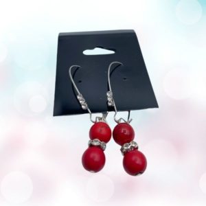Red Turquoise earrings: Elegant adornments with spiritual depth, empowering wearers with courage, creativity, and self-expression.