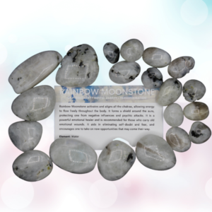 Explore the enchanting world of Rainbow Moonstone tumbles, renowned for their ethereal beauty and potent metaphysical properties.